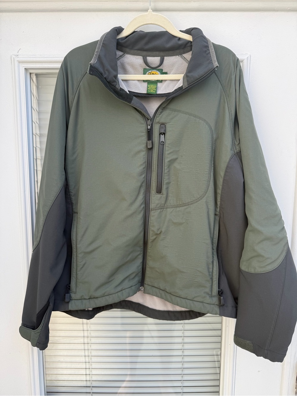 Cabela’s WindShear Fleece Lined Hunting Jacket Men’s Large Green Gray